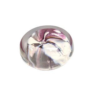 Vintage 1990 Thorn Glass Canada Paperweight Studio Art Glass 3.5” Swirl